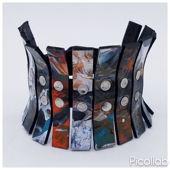 Elements Leather Cuff - Picture 2 of 3